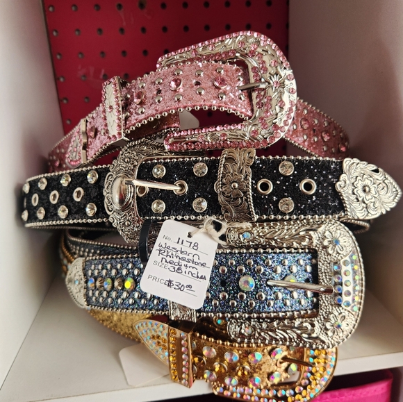 Western Rhinestone Belts - Picture 6 of 6
